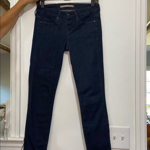 Vince 5 pocket skinny dark rinse jeans